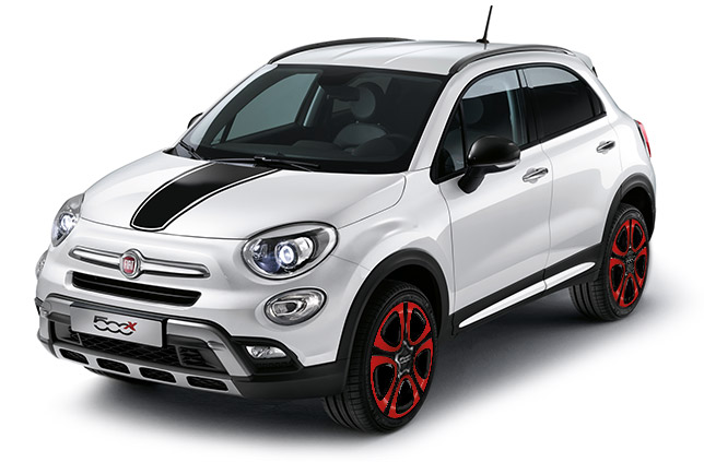 Two tone red black finish